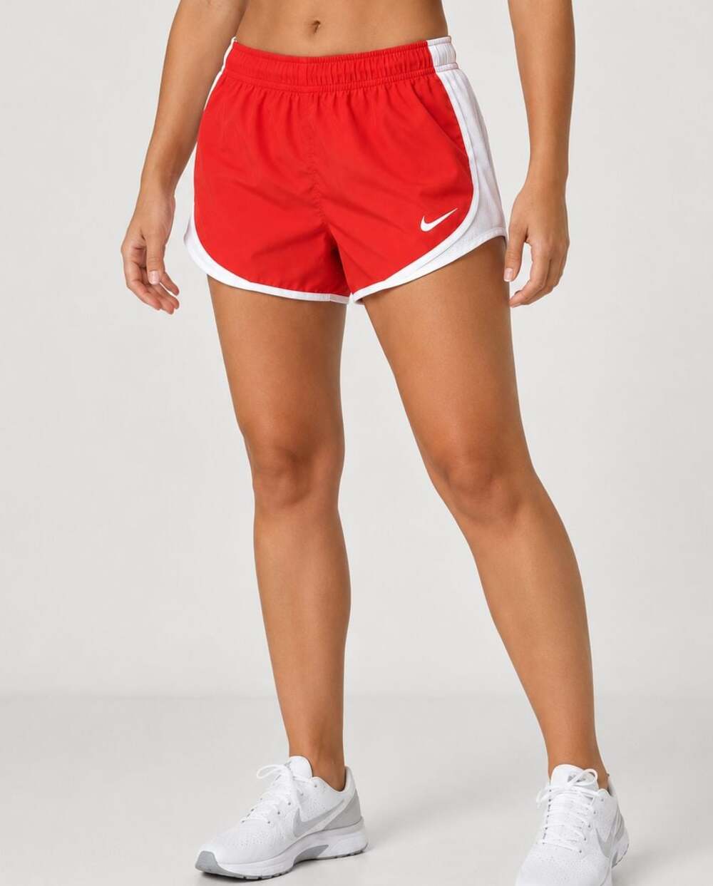 Nike Dri-FIT Tempo Running Shorts Red White Size S - Picture 2 of 6